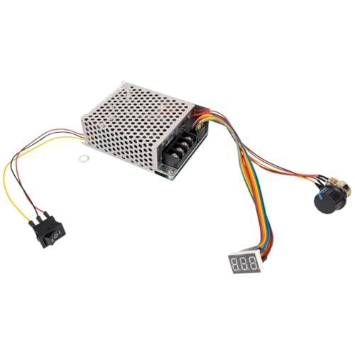 Tuesoa 10-55 V, 12 V, 24 V, 36 V, 48 V, 60 A, 15 KHz, PWM-DC-Drehzahlreglerschalter für Bürstenmotoren mit LED-Anzeige, Vorwärtsbremse Tuesoa 10-55 V, 12 V, 24 V, 36 V, 48 V, 60 A, 15 KHz, PWM-DC-Drehzahlreglerschalter für Bürstenmotoren mit LED-Anzeige, Vorwärtsbremse von Tuesoa