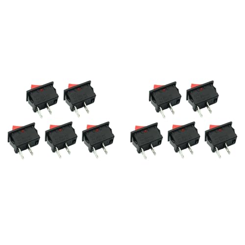 Tuesoa 10 StüCke ein-Aus KCD11 2Pin 2P Schwarz Rot Boot Auto Wippschalter 3A 250V 6A 125V AC Taste KCD1 11 10X15 10X15 KCD117 Tuesoa 10 StüCke ein-Aus KCD11 2Pin 2P Schwarz Rot Boot Auto Wippschalter 3A 250V 6A 125V AC Taste KCD1 11 10X15 10X15 KCD117 von Tuesoa