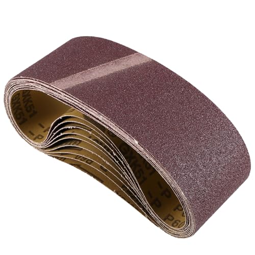 Tuesoa 10 Stück 75 X 533 mm Schleifbänder Aluminiumoxid 3 X 21 Schleifbänder P60 Tuesoa 10 Stück 75 X 533 mm Schleifbänder Aluminiumoxid 3 X 21 Schleifbänder P60 von Tuesoa