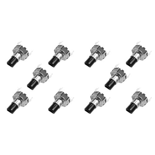 Tuesoa 10 Stück EC12D1524403 Auto-Navigations-CD-Lautstärkegeber mit Druckknopfschalter EC12, Rund, 30 Positionen, 15 Impulse Tuesoa 10 Stück EC12D1524403 Auto-Navigations-CD-Lautstärkegeber mit Druckknopfschalter EC12, Rund, 30 Positionen, 15 Impulse von Tuesoa