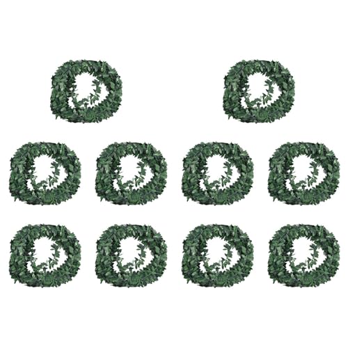 Tuesoa 10Stück 7,5 M Künstliche Ivy Girland Laub Grüne Blätter Simulierte Rebe für Hochzeits Zeremonie DIY Stirnbänder Tuesoa 10Stück 7,5 M Künstliche Ivy Girland Laub Grüne Blätter Simulierte Rebe für Hochzeits Zeremonie DIY Stirnbänder von Tuesoa