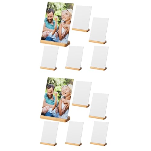 Tuesoa 12er-Pack Sublimations-Fotorahmen-Rohlinge, 5 X 7, Wärmeübertragungs-Metall-Bilderrahmen mit Holzsockel, DIY-Fotodrucke Tuesoa 12er-Pack Sublimations-Fotorahmen-Rohlinge, 5 X 7, Wärmeübertragungs-Metall-Bilderrahmen mit Holzsockel, DIY-Fotodrucke von Tuesoa