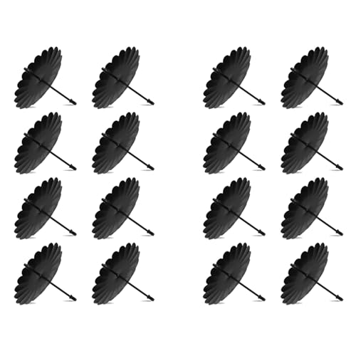 Tuesoa 16Er-Pack Kranzkerzenhalter 7,5cm, Adventskerzenhalter Aus Metall, Stumpenkerzen, Spitzkerzenkranz zum Stecken von Tuesoa