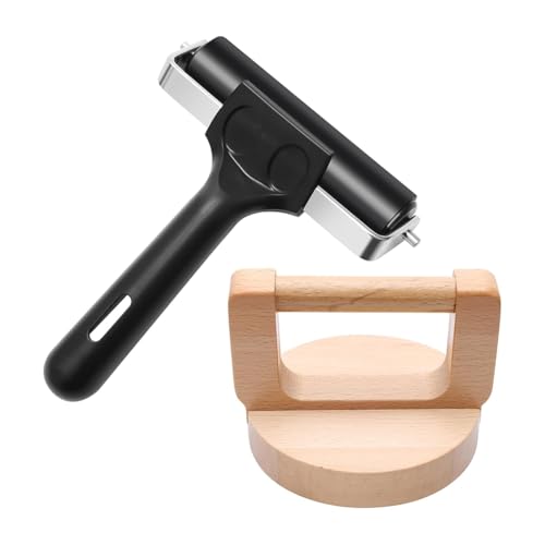 Tuesoa 2 Stück Holzblockdruckstäbe mit Gummiwalze, Blockdruckset zum Basteln, Drucken, Einfärben Tuesoa 2 Stück Holzblockdruckstäbe mit Gummiwalze, Blockdruckset zum Basteln, Drucken, Einfärben von Tuesoa