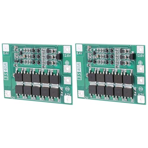 Tuesoa 2X 3S 40A 18650 Li-Ionen-Lithium- Ladegerät Schutzplatine für Bohrmotor 11,1 V 12,6 V Tuesoa 2X 3S 40A 18650 Li-Ionen-Lithium- Ladegerät Schutzplatine für Bohrmotor 11,1 V 12,6 V von Tuesoa