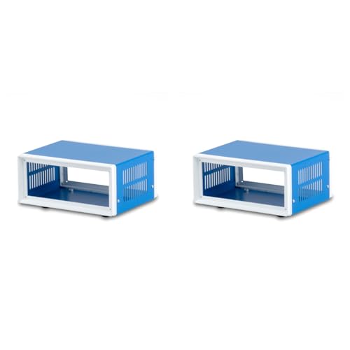 Tuesoa 2X Abzweigdose, Metall, Rechteckig, für Elektronische Projekte, DIY, Vorbeugende Box, Stromgehäuse, Korrosionsbeständig, Langlebig, Blau Tuesoa 2X Abzweigdose, Metall, Rechteckig, für Elektronische Projekte, DIY, Vorbeugende Box, Stromgehäuse, Korrosionsbeständig, Langlebig, Blau von Tuesoa