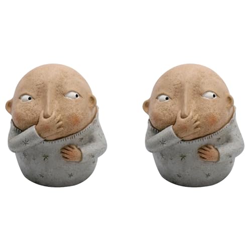 Tuesoa 2X Badezimmer-Statue „Junge Hält Nase, Lustige -Badezimmer-Dekoration, Badezimmerregal-Sitzer Tuesoa 2X Badezimmer-Statue „Junge Hält Nase, Lustige -Badezimmer-Dekoration, Badezimmerregal-Sitzer von Tuesoa