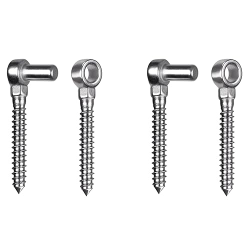Tuesoa 2X Edelstahl-Gewindebolzenscharnier, Holzzaun-Torriegelpfosten, Farmtor-Hardware-Zubehör Tuesoa 2X Edelstahl-Gewindebolzenscharnier, Holzzaun-Torriegelpfosten, Farmtor-Hardware-Zubehör von Tuesoa