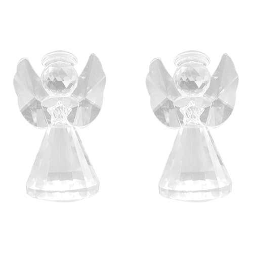 Tuesoa 2X Kristall-Figuren-Dekoration, Glas-Schutzengel-Statue, Sammlerstücke, Hübsche -Ornament-Geschenke für Frauen Tuesoa 2X Kristall-Figuren-Dekoration, Glas-Schutzengel-Statue, Sammlerstücke, Hübsche -Ornament-Geschenke für Frauen von Tuesoa