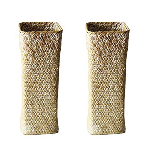 Tuesoa 2X Rattan Blumen Vase Aus Bambus KöRbe Dekoration Blumen Obst Korb Blumen Vase Hohe für zu Hause Tuesoa 2X Rattan Blumen Vase Aus Bambus KöRbe Dekoration Blumen Obst Korb Blumen Vase Hohe für zu Hause von Tuesoa