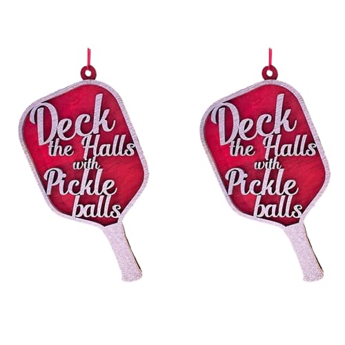Tuesoa 2X SchmüCken Sie die Hallen mit Pickleballs-Ornamenten zu Weihnachten, Pickleball-Liebhaber, Besonderes und Einzigartiges Geschenk Tuesoa 2X SchmüCken Sie die Hallen mit Pickleballs-Ornamenten zu Weihnachten, Pickleball-Liebhaber, Besonderes und Einzigartiges Geschenk von Tuesoa