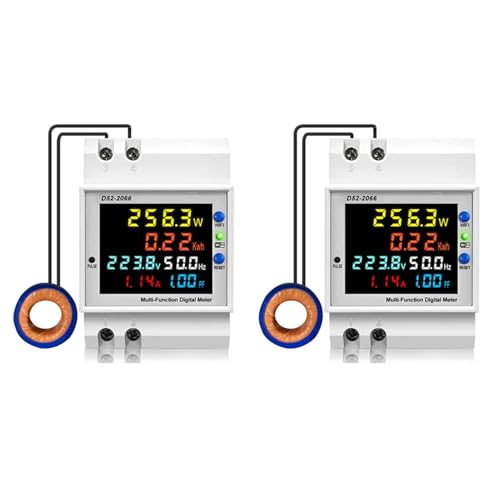Tuesoa 2X Tuya WiFi Intelligente Digitalanzeige Stromzähler DIN-Schienen-Spannungsstromzähler Leistungsfaktor-Frequenzmesser B Tuesoa 2X Tuya WiFi Intelligente Digitalanzeige Stromzähler DIN-Schienen-Spannungsstromzähler Leistungsfaktor-Frequenzmesser B von Tuesoa