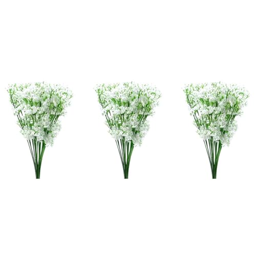 Tuesoa 36 Stiele KüNstliche WeißE Gypsophila Seidenblume Haufen Baby Atem von Tuesoa