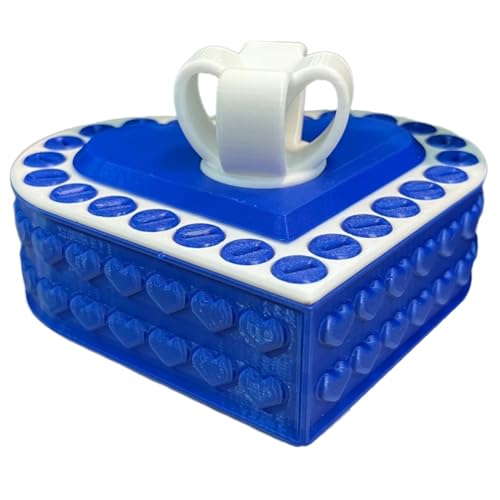 Tuesoa 3D-Gedruckte Herzförmige Geschenkbox, Valentinstagsgeschenk, Hochzeitsaufbewahrungsbox, Ring-Halsketten-Geschenkbox, & Blau Tuesoa 3D-Gedruckte Herzförmige Geschenkbox, Valentinstagsgeschenk, Hochzeitsaufbewahrungsbox, Ring-Halsketten-Geschenkbox, & Blau von Tuesoa