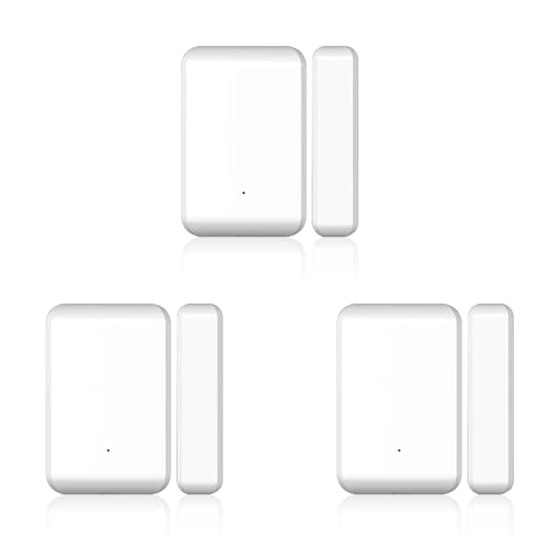 Tuesoa 3X 2,4-GHz-Funk-TTLOCK-Türsensor, Türkontakterkennung, Offen-Schließen-Status, Funktioniert mit TTLOCK-App-Smart-Schlössern von Tuesoa
