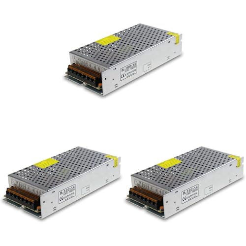 Tuesoa 3X DC 12V 15A 180W Netzteil Transformator Schalter AC 110V / 220V auf DC 12V 20Amp Schaltadapter Konverter LED(15A) von Tuesoa
