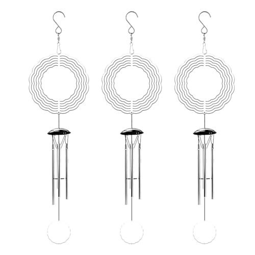 Tuesoa 3X Sublimations-Rohlinge für Den Außenbereich, Windspiele mit 4 Verdickten Aluminiumrohren für Mama, Oma, Frauen Tuesoa 3X Sublimations-Rohlinge für Den Außenbereich, Windspiele mit 4 Verdickten Aluminiumrohren für Mama, Oma, Frauen von Tuesoa