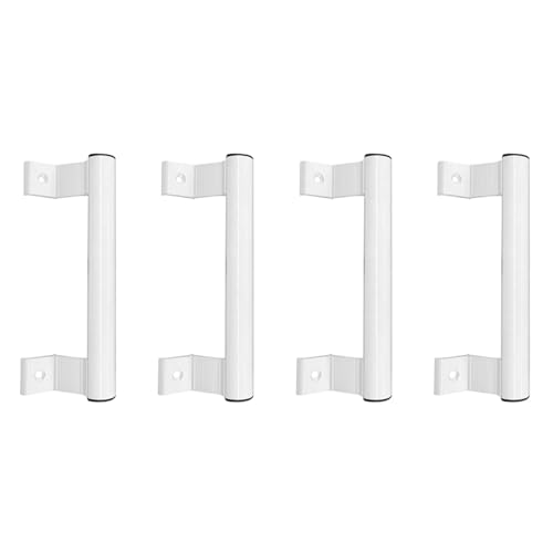 Tuesoa 4X Schiebetürgriff, 8-Aluminium-Glasschiebetürgriff, Schiebetürgriffe für Terrassentüren, Passend für 6-5/8-Befestigungslöcher von Tuesoa