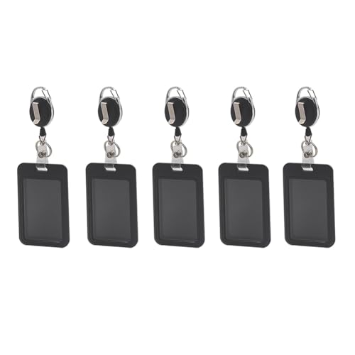 Tuesoa 5-Teiliges Arbeitserlaubniskarten-Set - Dokumentenkarten-Set zum Aufhängen Am Hals mit Einziehbarem Seil - Brustanhänger-Schutzset für Zugangskontrolle Tuesoa 5-Teiliges Arbeitserlaubniskarten-Set - Dokumentenkarten-Set zum Aufhängen Am Hals mit Einziehbarem Seil - Brustanhänger-Schutzset für Zugangskontrolle von Tuesoa