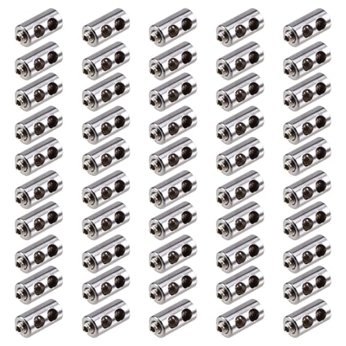 Tuesoa 50 Stück für 2-3 mm Drahtseilklemme Kabelbefestiger Einstellbare Schraube Kupfer Metall Armatur Schlinge Befestigungszubehör Tuesoa 50 Stück für 2-3 mm Drahtseilklemme Kabelbefestiger Einstellbare Schraube Kupfer Metall Armatur Schlinge Befestigungszubehör von Tuesoa