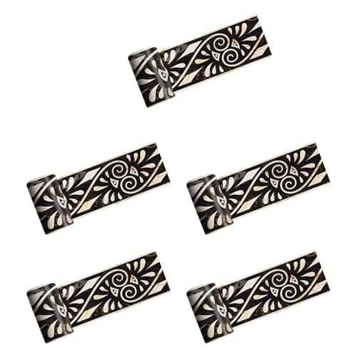 Tuesoa 5X 3D Marmor Selbst Klebende Griechische Muster Wand Boden Grenze Fliesen Aufkleber KüChe Bad Becken Baseboard Wand Aufkleber 2M von Tuesoa