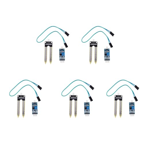 Tuesoa 5X Bodenhygrometer-Erfassungsmodul Feuchtigkeitssensor FC-28 DC 3,3V-5V Tuesoa 5X Bodenhygrometer-Erfassungsmodul Feuchtigkeitssensor FC-28 DC 3,3V-5V von Tuesoa