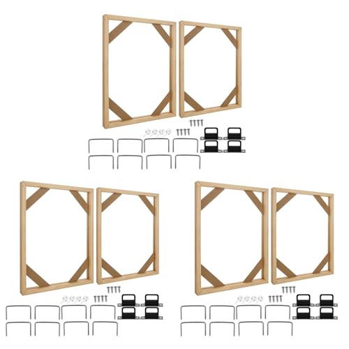 Tuesoa 6 Set DIY Massivholz-Leinwandrahmen-Kit, 16 X 20 Leinwandrahmen-Keilrahmen Aus für ÖLgemäLde, Drucke und Poster Tuesoa 6 Set DIY Massivholz-Leinwandrahmen-Kit, 16 X 20 Leinwandrahmen-Keilrahmen Aus für ÖLgemäLde, Drucke und Poster von Tuesoa