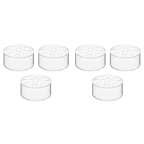 Tuesoa 6 Stück Acryl-Blumen-Mittelstück für Esstischdekorationen, Hochzeit, Runde Blumenvase, 12 Löcher, Mittelstück- Tuesoa 6 Stück Acryl-Blumen-Mittelstück für Esstischdekorationen, Hochzeit, Runde Blumenvase, 12 Löcher, Mittelstück- von Tuesoa