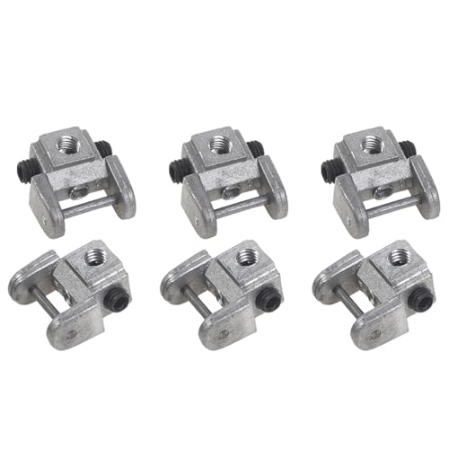 Tuesoa 6-Teiliges Umrüstset für Dekupiersägeblatthalter, Adapter Ohne Stift, Metallhalter für Obere/Untere Sägeblätter Tuesoa 6-Teiliges Umrüstset für Dekupiersägeblatthalter, Adapter Ohne Stift, Metallhalter für Obere/Untere Sägeblätter von Tuesoa