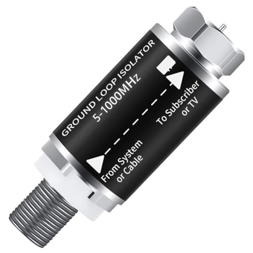 Tuesoa Ground Loop Isolator Kabel TV Audio Isolator Transformator TV/Geräuscheliminator Tuesoa Ground Loop Isolator Kabel TV Audio Isolator Transformator TV/Geräuscheliminator von Tuesoa