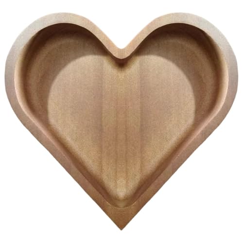 Tuesoa Herzförmige Holzschale, Dekoratives Obsttablett, Stapelbarer Snack-Dessertteller Tuesoa Herzförmige Holzschale, Dekoratives Obsttablett, Stapelbarer Snack-Dessertteller von Tuesoa