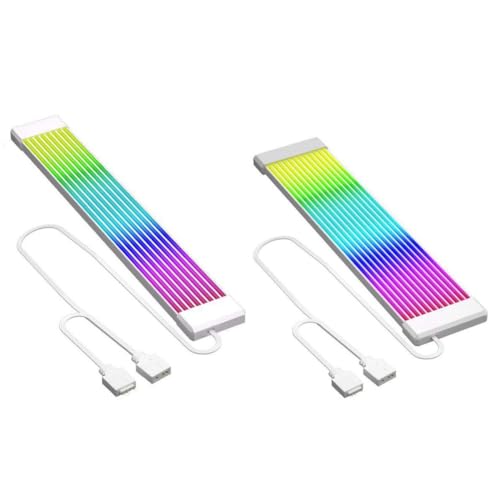 Tuesoa PC-RGB-Lichtleiste, Netzteil-Verlängerungskabel, Leuchtendes LED-Streifen-Set für GPU- und Motherboard-PC-Kabel, 5 V, 3-Polige ARGB-Synchronisierung Tuesoa PC-RGB-Lichtleiste, Netzteil-Verlängerungskabel, Leuchtendes LED-Streifen-Set für GPU- und Motherboard-PC-Kabel, 5 V, 3-Polige ARGB-Synchronisierung von Tuesoa