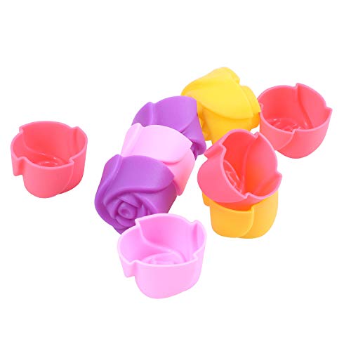 Tuesoa R 10 x Silikon Rose Muffin Plaetzchen Becher Kuchen Backen Form Tuesoa R 10 x Silikon Rose Muffin Plaetzchen Becher Kuchen Backen Form von Tuesoa