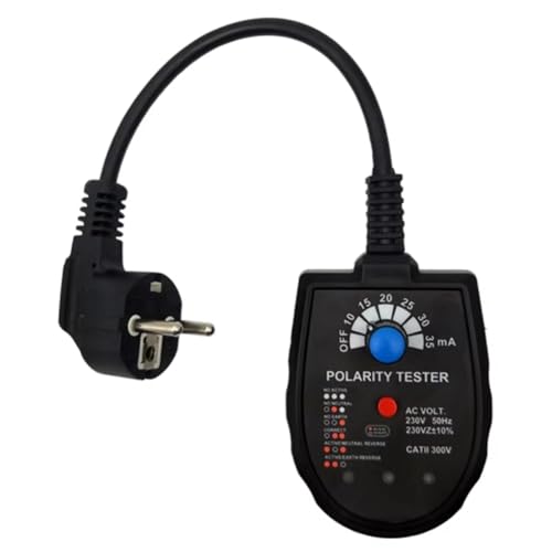 Tuesoa Socket-Phasendetektor Steckdosenprüfer Multifunktionale Dreiphasen-Steckdose Leckageerkennung EU-Stecker Tuesoa Socket-Phasendetektor Steckdosenprüfer Multifunktionale Dreiphasen-Steckdose Leckageerkennung EU-Stecker von Tuesoa