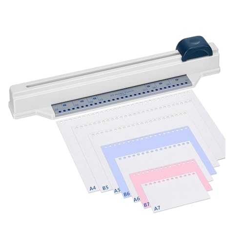 Tuesoa Spiral Binder Desktop Binding Hole Punch für Shop Büro A4 A5 A6 A7 B5 B7 Papier Scrapbook mit 5 Blatt Punch Kapazität Tuesoa Spiral Binder Desktop Binding Hole Punch für Shop Büro A4 A5 A6 A7 B5 B7 Papier Scrapbook mit 5 Blatt Punch Kapazität von Tuesoa