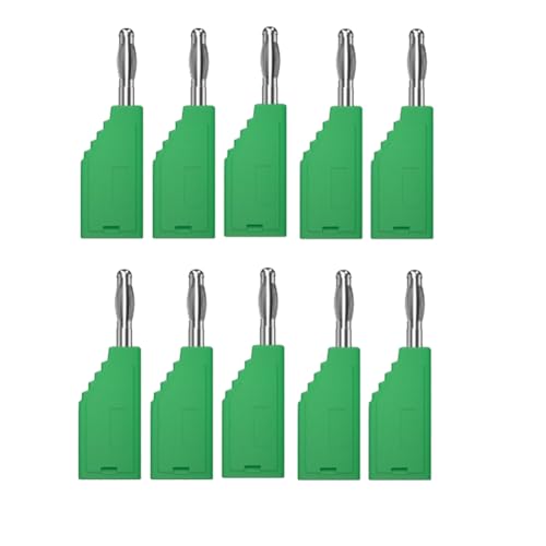 Tuesoa Steckverbinder Stapelbarer Stecker J.10054 4mm Bananenstecker Buchse Anschlussleitung Mehrfach-Stecker Grün Tuesoa Steckverbinder Stapelbarer Stecker J.10054 4mm Bananenstecker Buchse Anschlussleitung Mehrfach-Stecker Grün von Tuesoa