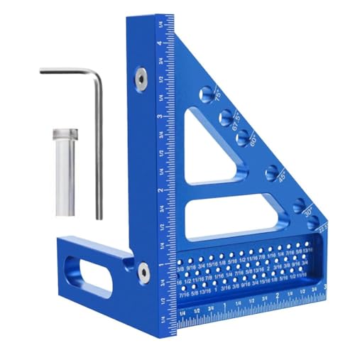 Tuesoa Vielseitiger Aluminium- für die Holzbearbeitung. 90-Grad-Winkelmesser. Einfache Bedienung für Genaue Winkelmessungen. Tuesoa Vielseitiger Aluminium- für die Holzbearbeitung. 90-Grad-Winkelmesser. Einfache Bedienung für Genaue Winkelmessungen. von Tuesoa