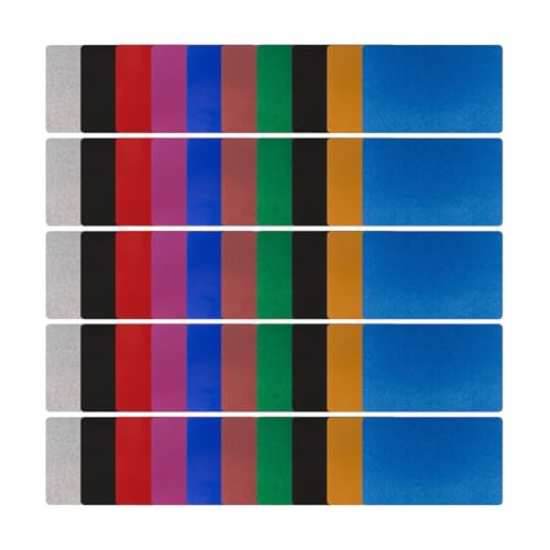 Tuesoa Visitenkarten, 50-Tlg. Gravurrohling-Set, 10-Farbige DIY-Karten. Mehrzweck-Metallrohlinge Zur Individuellen Gestaltung im Home-Office Tuesoa Visitenkarten, 50-Tlg. Gravurrohling-Set, 10-Farbige DIY-Karten. Mehrzweck-Metallrohlinge Zur Individuellen Gestaltung im Home-Office von Tuesoa