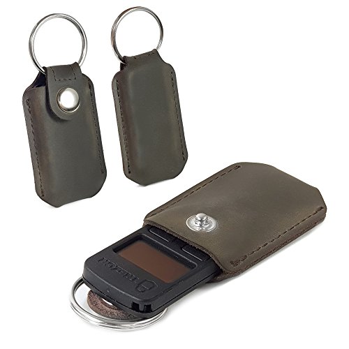 Tuff-Luv 'Western' Genuine Leather Case Keychain Pocket Clip for Trezor Crypto Currency Bitcoin Wallet- Brown von Tuff-Luv