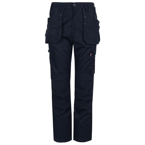 TuffStuff Herren Arbeitshose 715 Proflex Arbeitshose, Marineblau, Größe 32W von TuffStuff