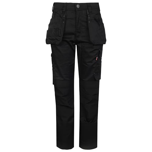 TuffStuff Proflex Arbeitshose – Cargohose – schmale Passform – Voll-Stretchstoff – Arbeitshose für Herren – Dreifachnähte – Herren-Arbeitshose, Schwarz, 38W Lange TuffStuff Proflex Arbeitshose – Cargohose – schmale Passform – Voll-Stretchstoff – Arbeitshose für Herren – Dreifachnähte – Herren-Arbeitshose, Schwarz, 38W Lange von TuffStuff