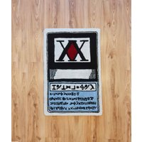 Handmade Hunterxhunter License Card Rug von TuftingRex