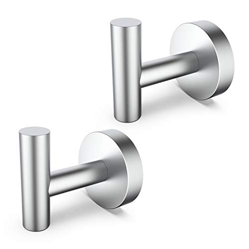Tuggui 2er Set Robe Haken Wandhaken Halter SUS304 Edelstahl für Badzimmer Gebürstet Silber Tuggui 2er Set Robe Haken Wandhaken Halter SUS304 Edelstahl für Badzimmer Gebürstet Silber von Tuggui