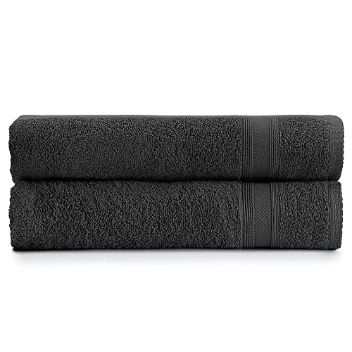 Tuiste Badetücher Anthrazit Grau |%100 Baumwolle Dushtücher Badetuch Set 2 Teilig | 2X Badetücher Set (70x140) | Weich und Saugstark | Farbe : Anthrazit Grau Tuiste Badetücher Anthrazit Grau |%100 Baumwolle Dushtücher Badetuch Set 2 Teilig | 2X Badetücher Set (70x140) | Weich und Saugstark | Farbe : Anthrazit Grau von Tuiste