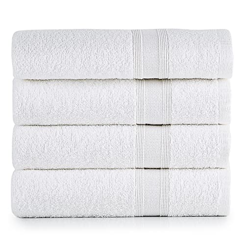 Tuiste Handtücher Weiß |%100 Baumwolle Handtuch 4 Teilig (50x90) | Weich und Saugstark | Farbe : Weiß von Tuiste