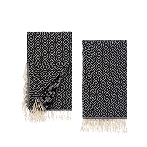 Tuiste Saunatuch Schwarz 2er Pack, Saunakilt Damen und Herren, Strandtuch, Saunahandtuch, Picknickdecke, Hamamtuch%100 Baumwolle, Strandtücher, Strandhandtuch XXL, Badehandtuch groß 100x180 Tuiste Saunatuch Schwarz 2er Pack, Saunakilt Damen und Herren, Strandtuch, Saunahandtuch, Picknickdecke, Hamamtuch%100 Baumwolle, Strandtücher, Strandhandtuch XXL, Badehandtuch groß 100x180 von Tuiste