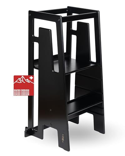 Tuki Lernturm ab 1 Jahr für Kinder Schwarz | Höhenverstellbar, hohe Standsicherheit, ergonomisches Design | Langlebiger Montessori Learning Tower hilft bei Motorik & Lernen Tuki Lernturm ab 1 Jahr für Kinder Schwarz | Höhenverstellbar, hohe Standsicherheit, ergonomisches Design | Langlebiger Montessori Learning Tower hilft bei Motorik & Lernen von Tuki