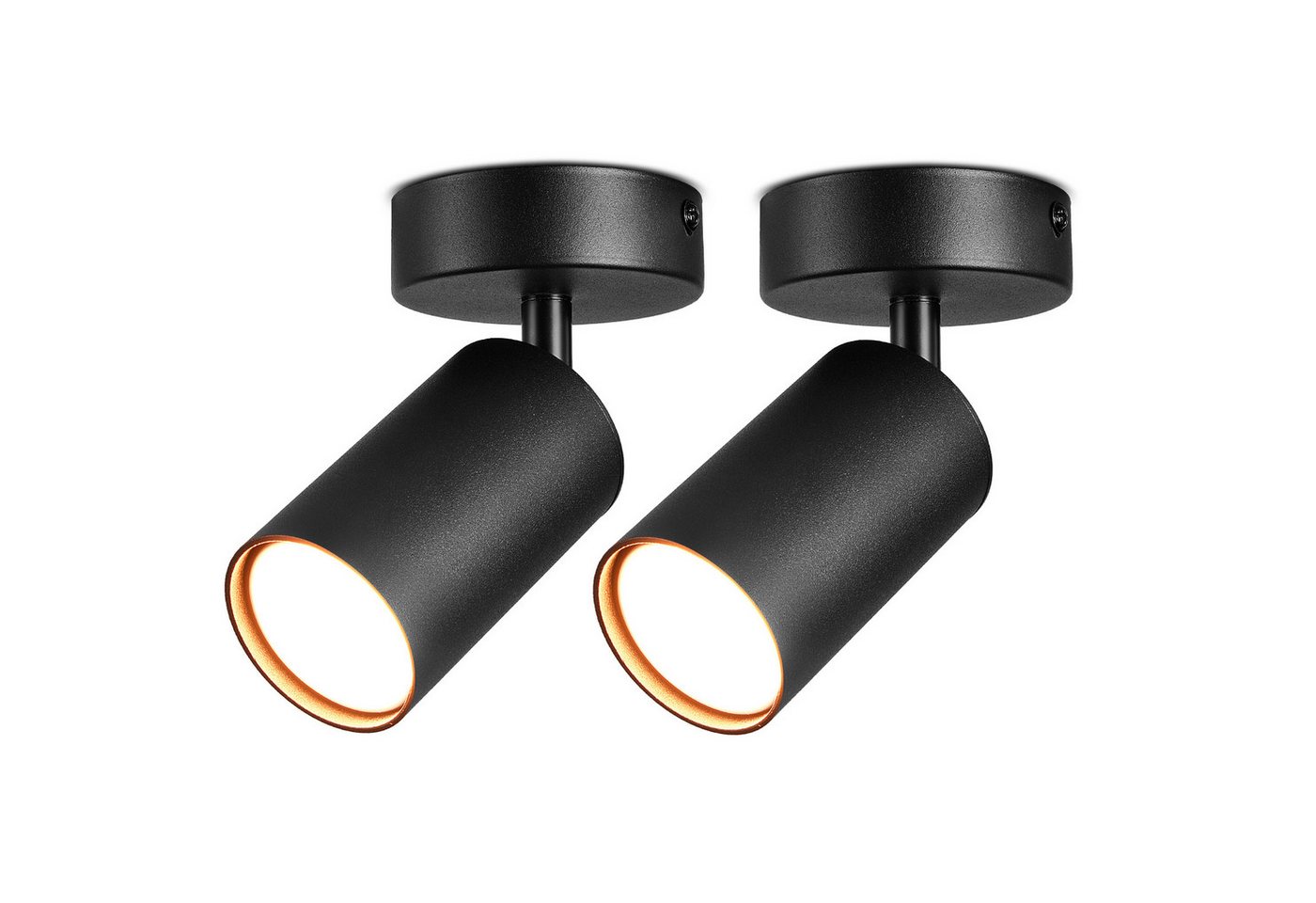 Tukrool Deckenstrahler LED-Deckenstrahler 1/3 Fassung GU10 Deckenleuchte 350° drehbar, ohne Leuchtmittel, Tageslichtweiß, Warmweiß, Einfache Installation,warmweiß,2 Befestigungsmöglichkeiten, Büro 2St. Tukrool Deckenstrahler LED-Deckenstrahler 1/3 Fassung GU10 Deckenleuchte 350° drehbar, ohne Leuchtmittel, Tageslichtweiß, Warmweiß, Einfache Installation,warmweiß,2 Befestigungsmöglichkeiten, Büro 2St. von Tukrool