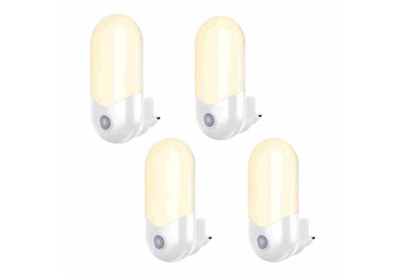 Tukrool LED Nachtlicht Nachtlicht steckdosen mit Bewegungsmelder 2 Stück, warmweiß, Helligkeit einstellbar,Treppe,Schlafzimmer,Kinderzimmer von Tukrool