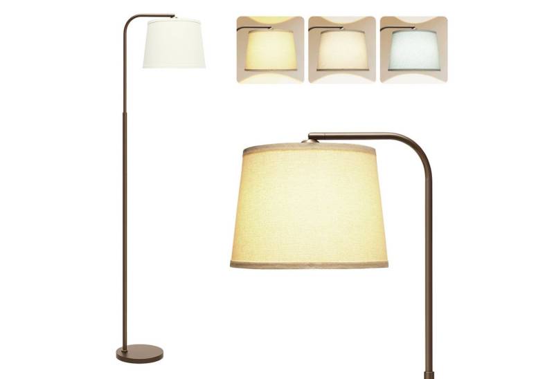 Tukrool Stehlampe Standleuchten,Bogenlampe 166cm,Dimmbar LED Stehleuchte mit Fußschalter, Stehlampen mit 3 Farbtemperaturen,für Schlafzimmer und Lesen,Büro von Tukrool